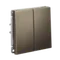 Переключатель проходной двухклавишный Systeme Electric ArtGallery Мокко GAL000665