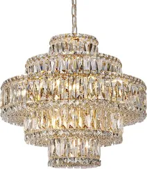 Подвесная люстра 8450 8459+6/C gold Newport