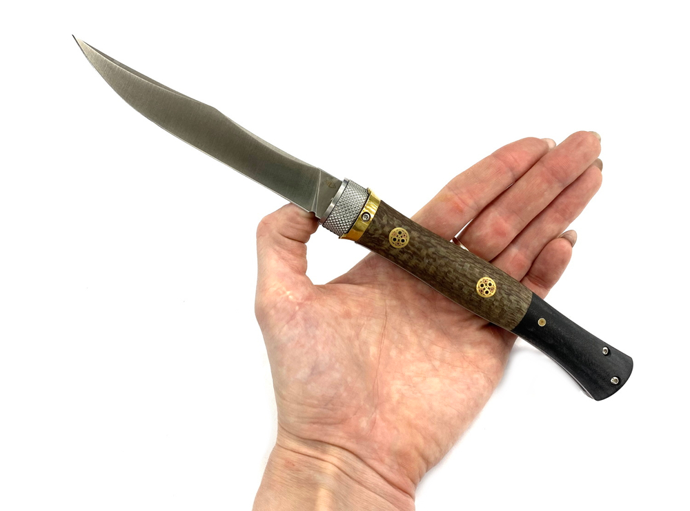 Складной нож Кабальеро-02, сталь D2, G10 и микарта