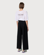 MM6 MAISON MARGIELA БРЮКИ ЖЕНСКИЕ ЧЕРНЫЕ С ЗАПАХОМ
