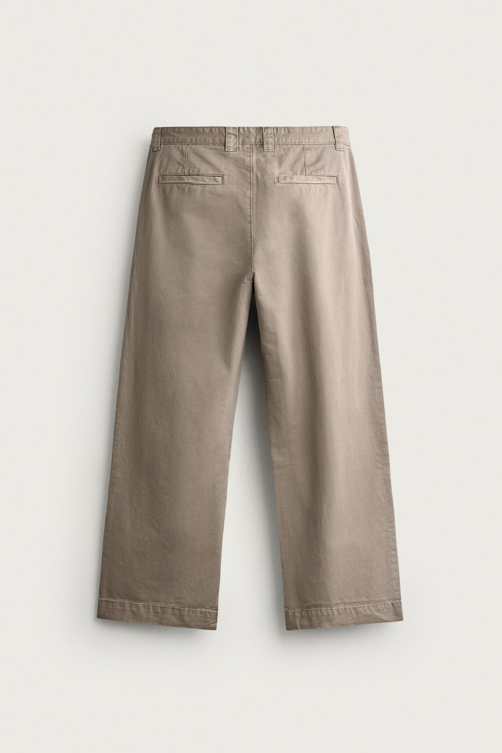ZARA БРЮКИ ЧИНОС RELAXED FIT С ЭФФЕКТОМ ПОТЕРТОСТИ, РЫЖЕВАТО-КОРИЧНЕВЫЙ