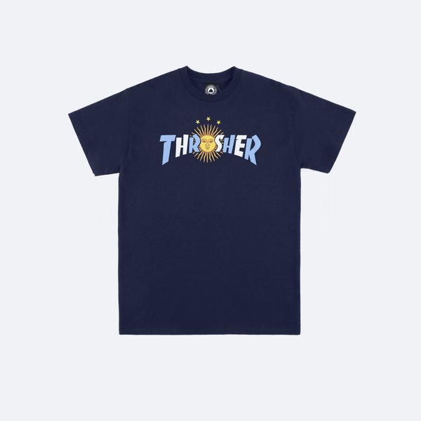 Футболка Thrasher Argentina Estrella T-Shirt (navy) артикул: - купить в магазине Дайс
