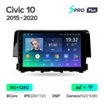 Teyes SPRO Plus 9" для Honda Civic 10 2015-2020