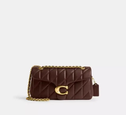 COACH СУМКА ЧЕРЕЗ ПЛЕЧО TABBY 26 С МЯГКОЙ ПОДКЛАДКОЙ, КОРИЧНЕВЫЙ