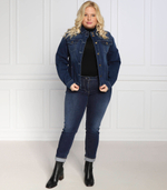 джинсовая куртка carola plus size Persona by Marina Rinaldi - темно-синий(7041062)