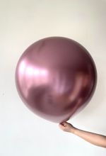 S шар гигант 24"/60 см reflex хром розовый (909) (БГ-90)