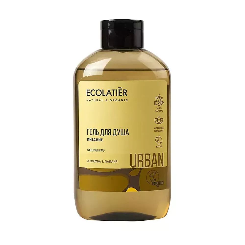 Urban Гель для душа Питание Жожоба и Папайя 600 мл (Ecolatier)