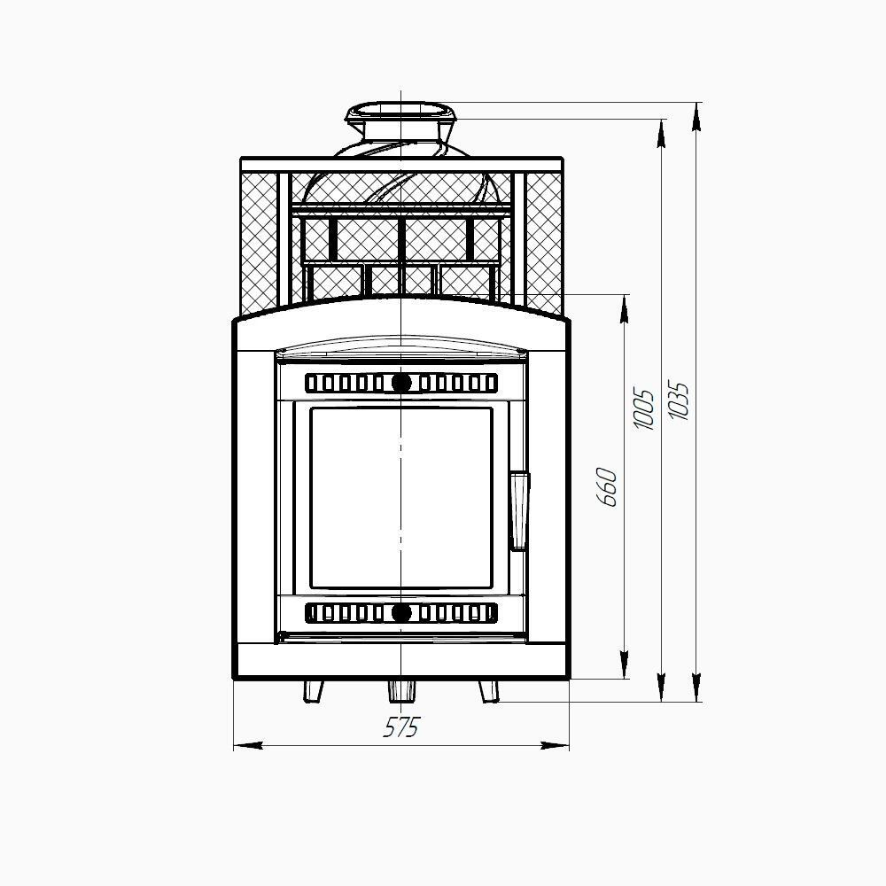 Банная печь «Атмосфера XL» сетка нержавейка