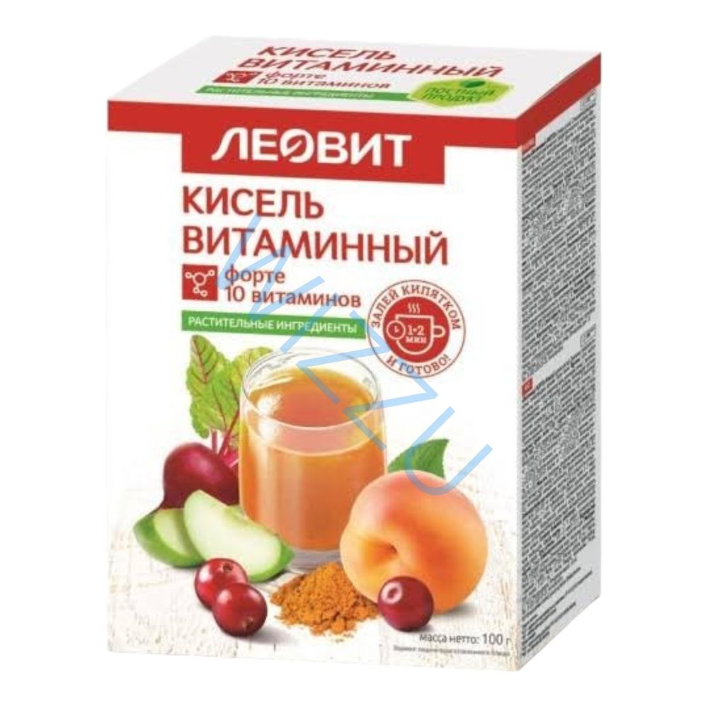 Кисель Леовит Витаминный ФОРТЕ пакет 20гр*5шт в упаковке