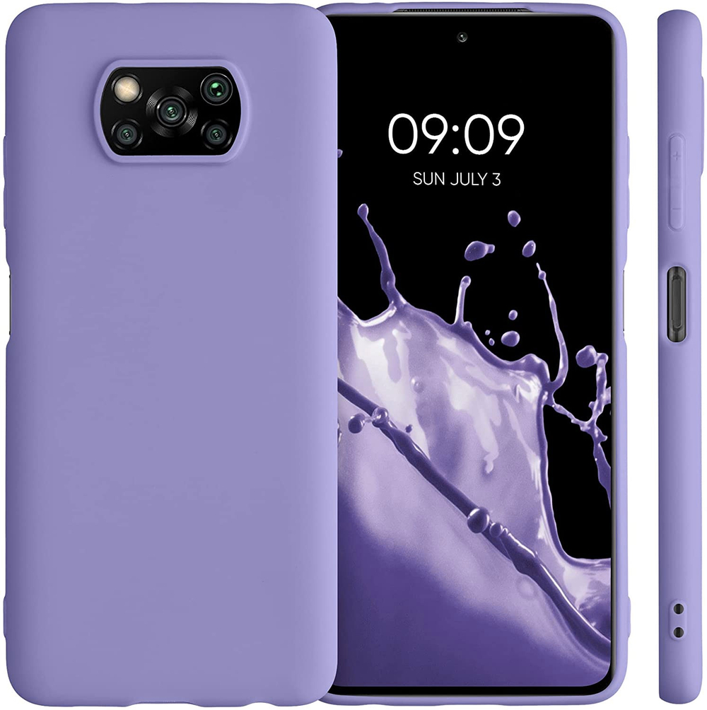 Мягкий Soft Touch чехол из силикона для XIAOMI POCO X3 / X3 PRO / X3 NFC с бархатной подкладкой