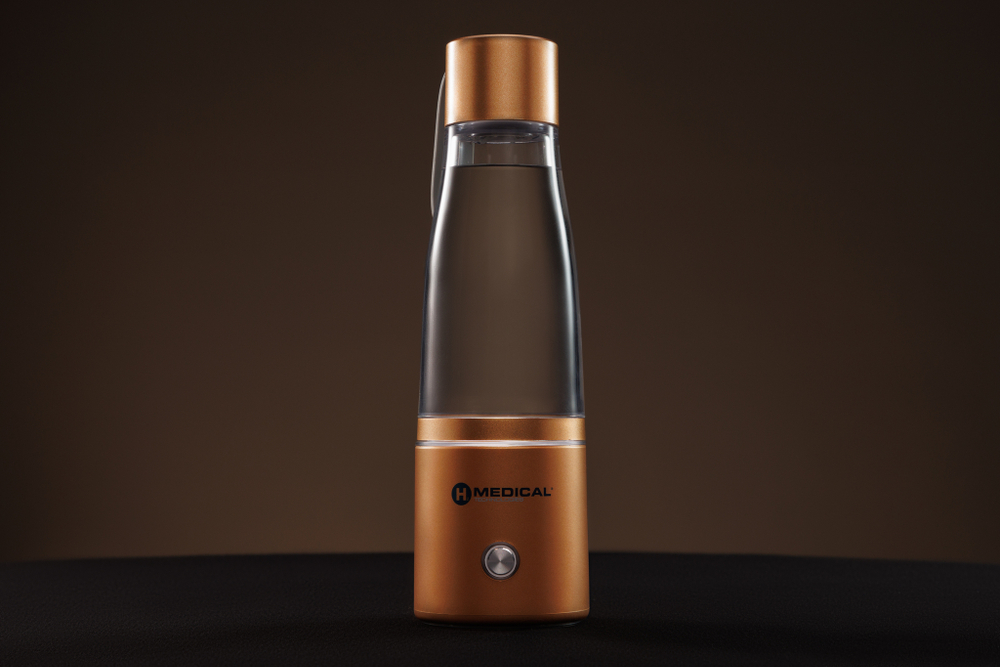 Портативный аппарат с функцией водородных ингаляций: 3 в 1 (ENHEL SMART BOTTLE 3-IN-1) (золотой)