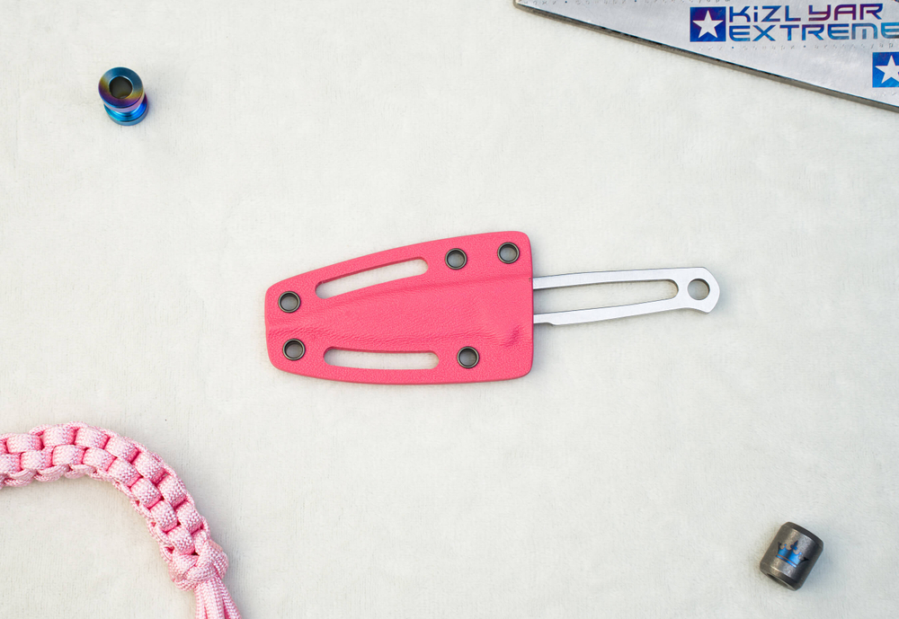 Туристический нож Sturm Mini CPM S35VN StoneWash Kydex Pink