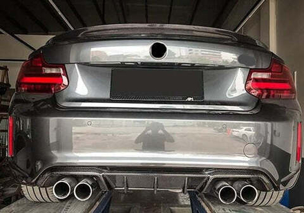 Карбоновый диффузор заднего бампера для BMW M2 F87 БМВ