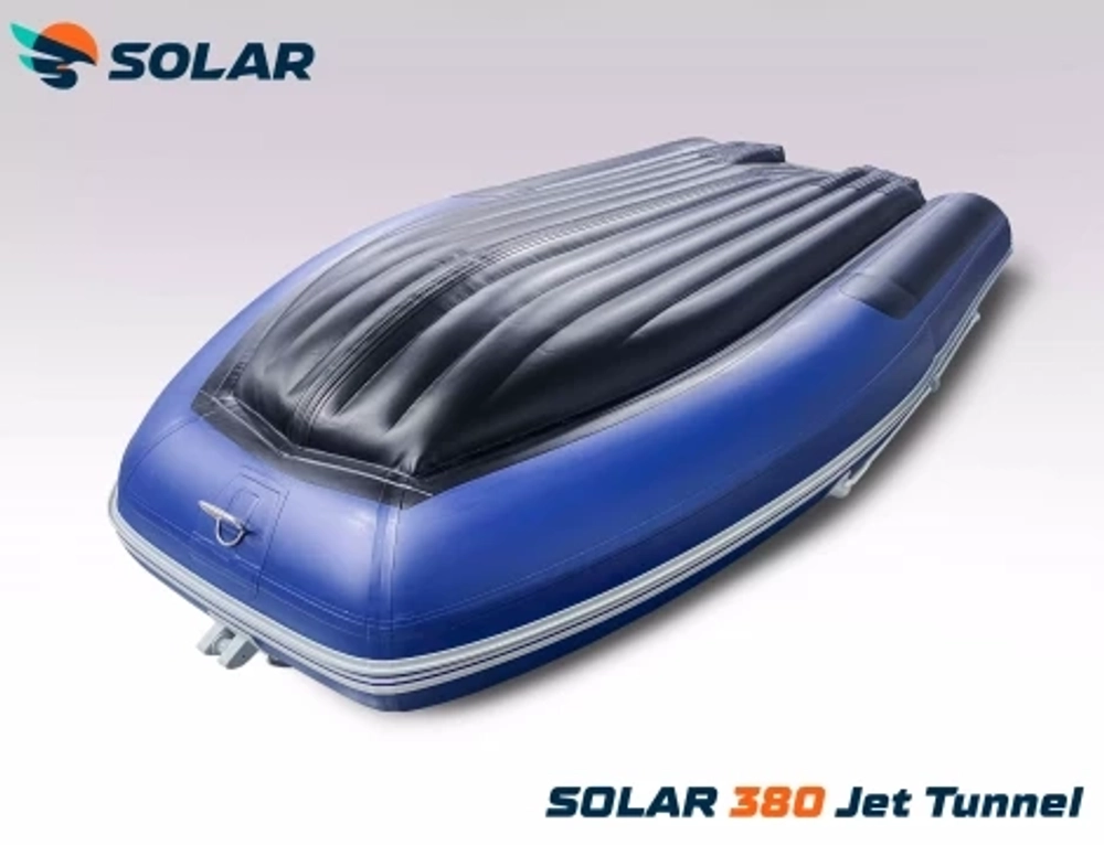 Лодка надувная моторная solar-380 jet tunnel