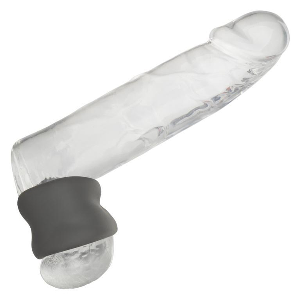 Серое эрекционное кольцо для мошонки Alpha Liquid Silicone Scrotum Ring (Цвет: серый)