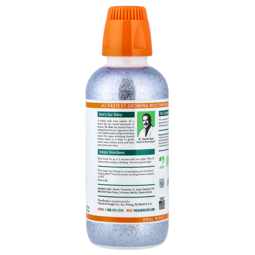 TheraBreath, Whitening Fresh Breath, ополаскиватель для полости рта, ослепительная мята, 473 мл (16 жидк. унц.)