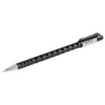 Ручка шариковая масляная BRAUBERG "Orient", 1шт, ЧЕРНАЯ, корпус черный, игольчатый узел 0,7 мм, линия письма 0,35 мм, 143000