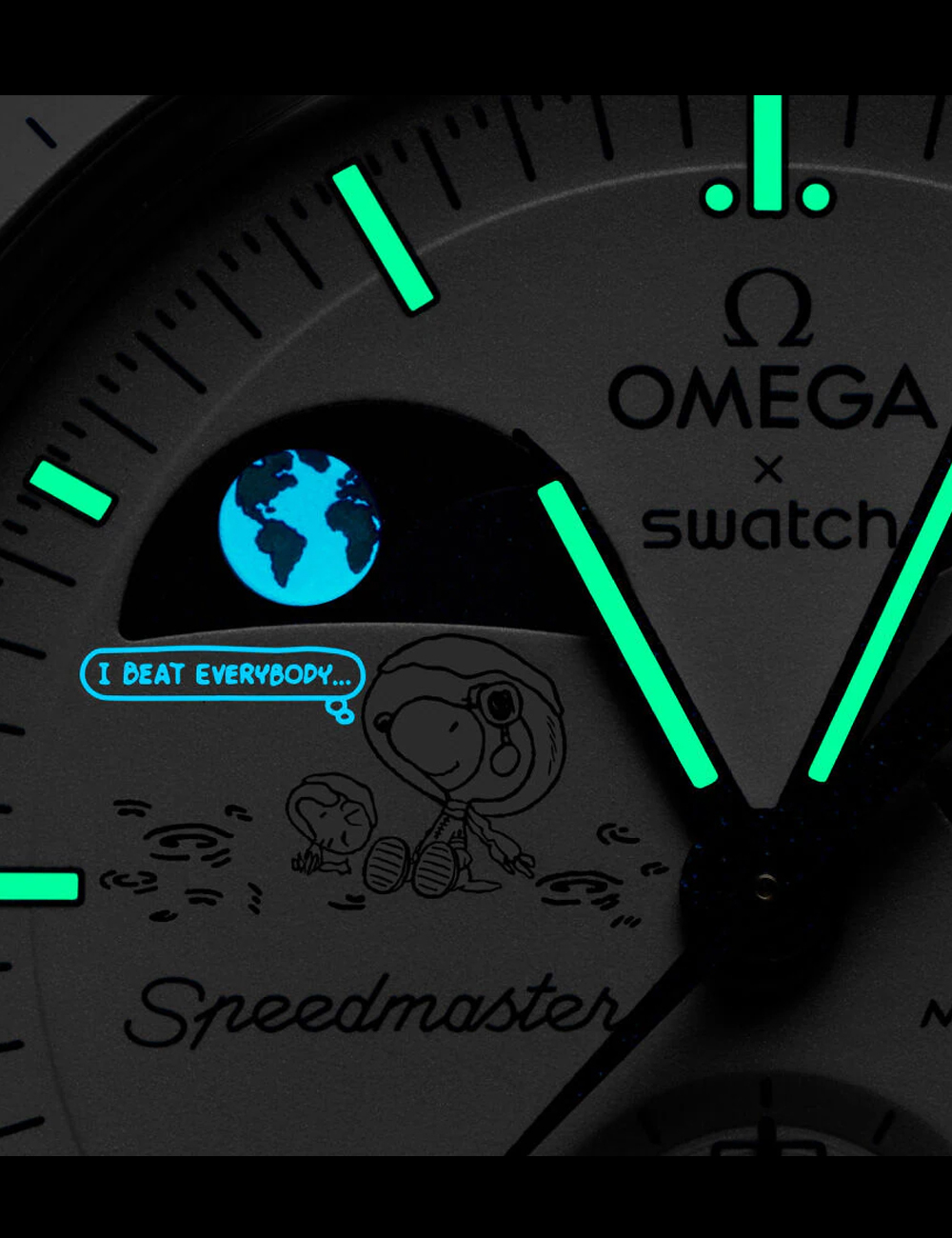 Наручные часы OMEGA x Swatch Moonswatch "White Gold"