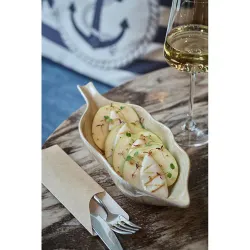 Блюдо овальное 28,5*10,5 см h6,5 см 350 мл для закусок Pearl Leaf Frutti di Mare P.L. [4]