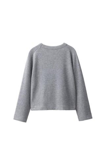 ZARA ФУТБОЛКА SOFT TOUCH, СЕРЫЙ