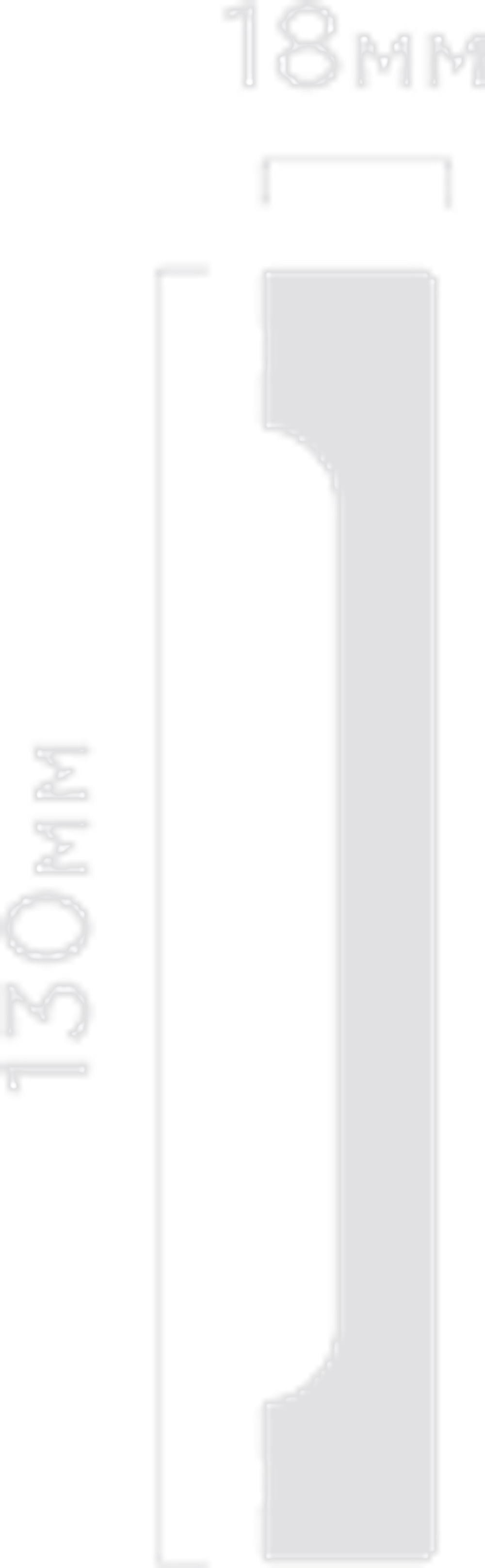 Плинтус HiWood, 130x18 мм
