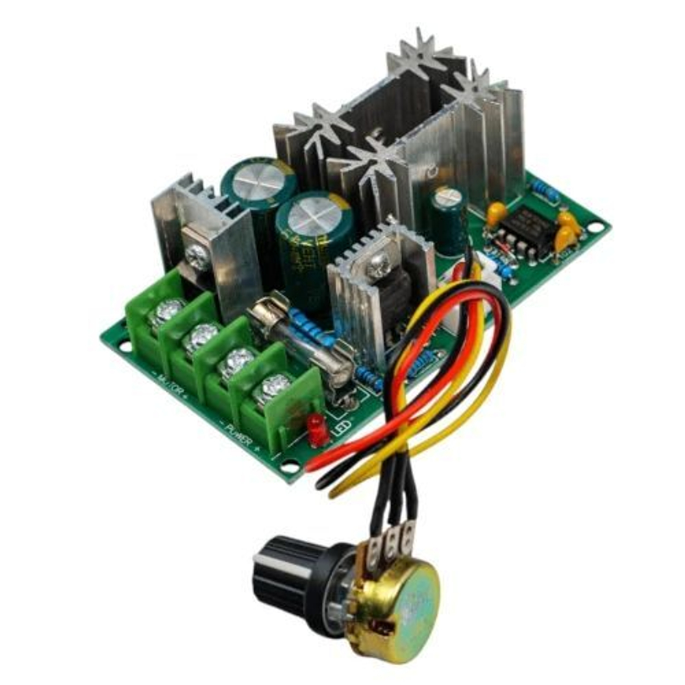 ШИМ PWM регулятор скорости двигателя 10-60В 20А