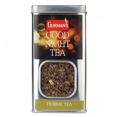 Травяной чай с добавками Gurman's Good Night Tea в жестяной банке 60 г (Литва)