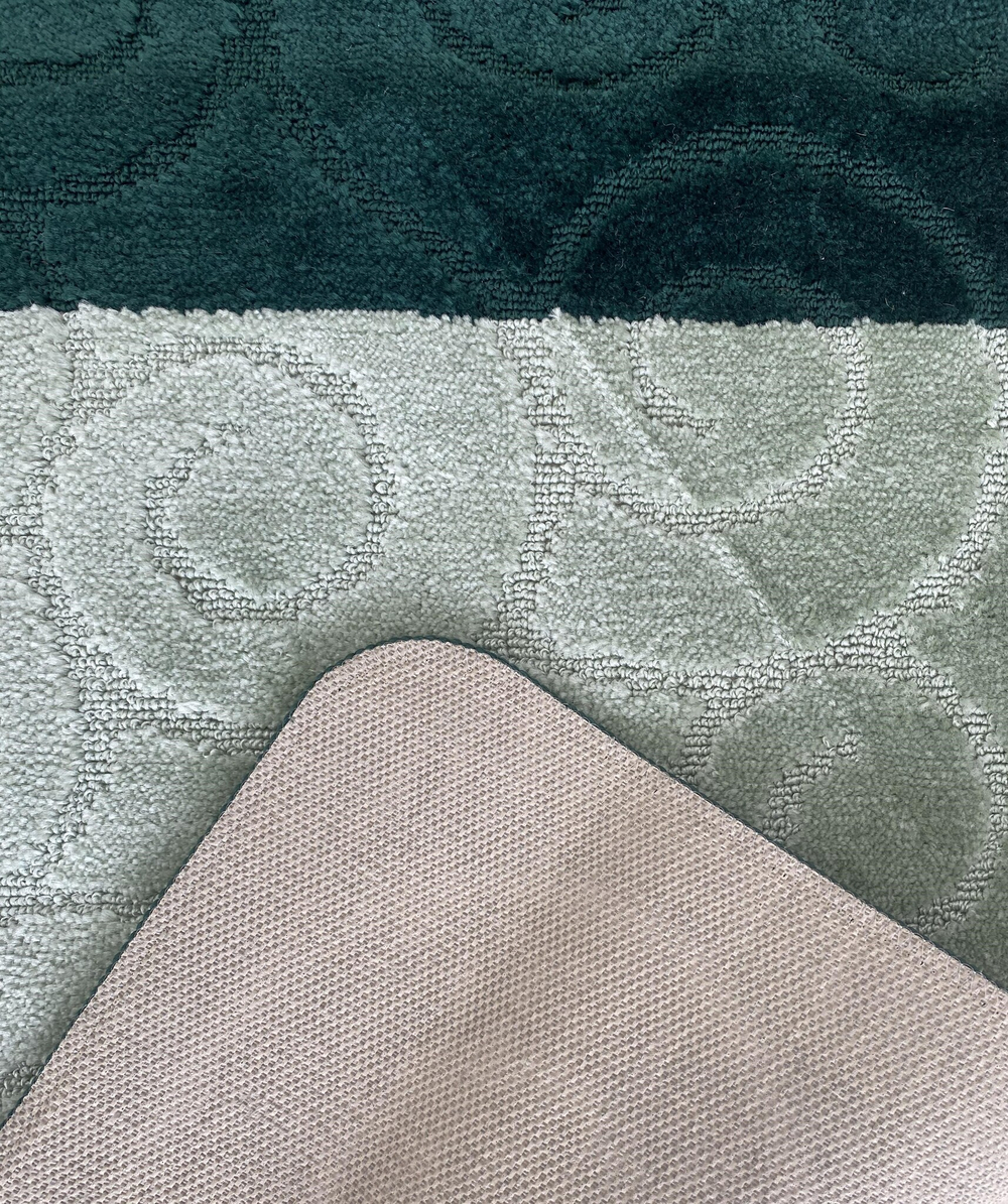 Комплект ковриков для ванной Confetti Bath Maximus Sile 2536 Hunter Green BQF (60*100; 50*60)