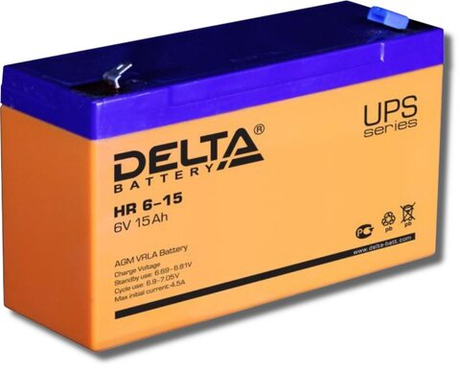 HR 6-15 Delta Аккумулятор герметичный свинцово-кислотный