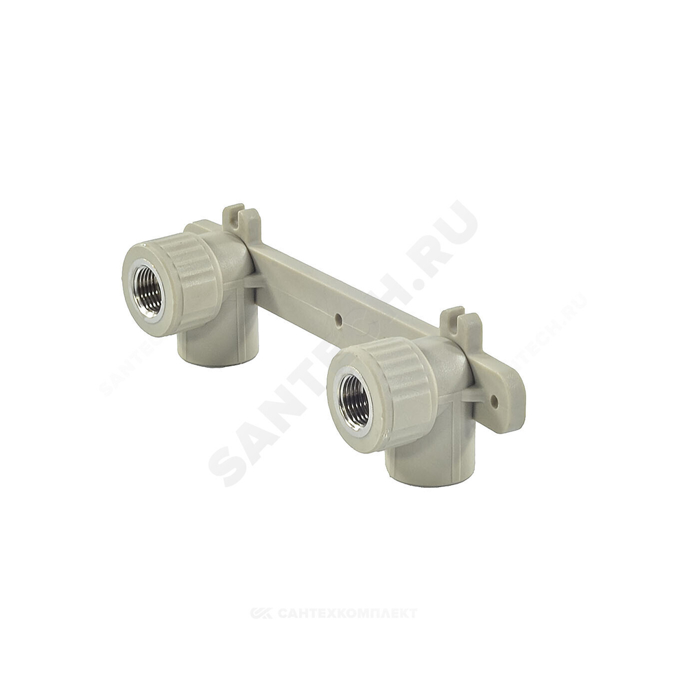 Планка монтажная PP-R серая Дн 25х1/2" ВР под смеситель VALFEX 10124025Г