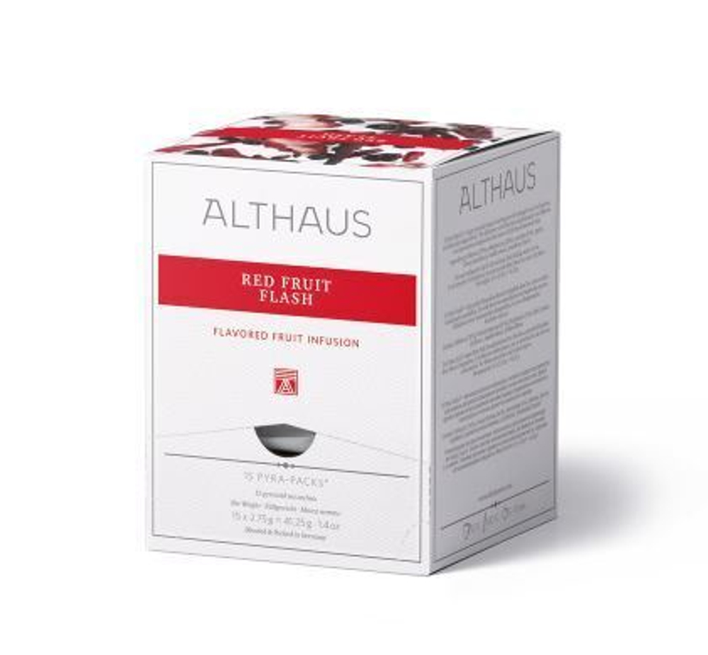 Чайный напиток фруктовый Althaus Red Fruit Flash Pyra Pack в пирамидках, 15 шт