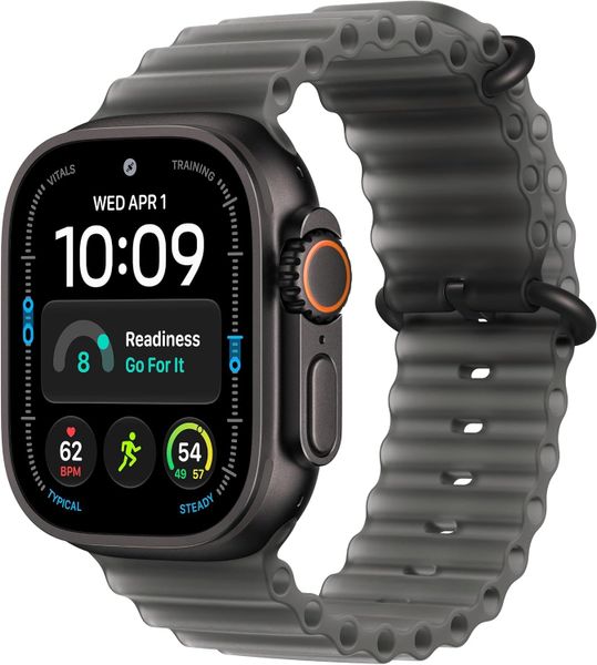 Умные часы Apple Watch Ultra 4 49 мм Black Titanium Case with Ocean Band Полупрозрачный черный | Translucent Black