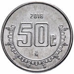 50 сентаво. Мексика. 2018 год. UNC
