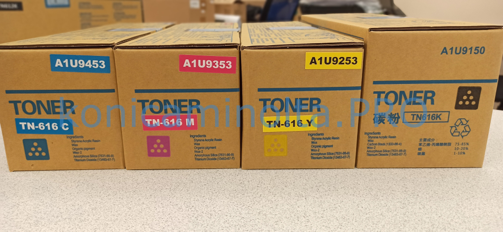 Тонер TN-616M совместимый для Konica Minolta пурпурный A1U9353