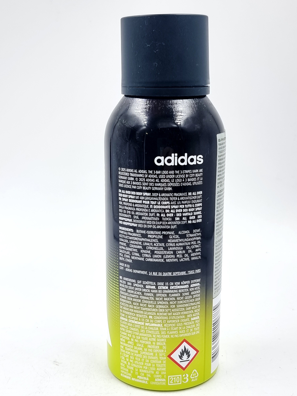 Дезодорант-спрей Adidas Pure Game deep & aromatic для мужчин, 48 часов, с маслом цитрусовых и лаванды,150 мл