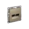 Розетка компьютерная RJ45 + RJ45 кат. Systeme Electric AtlasDesign Шампань ATN000588