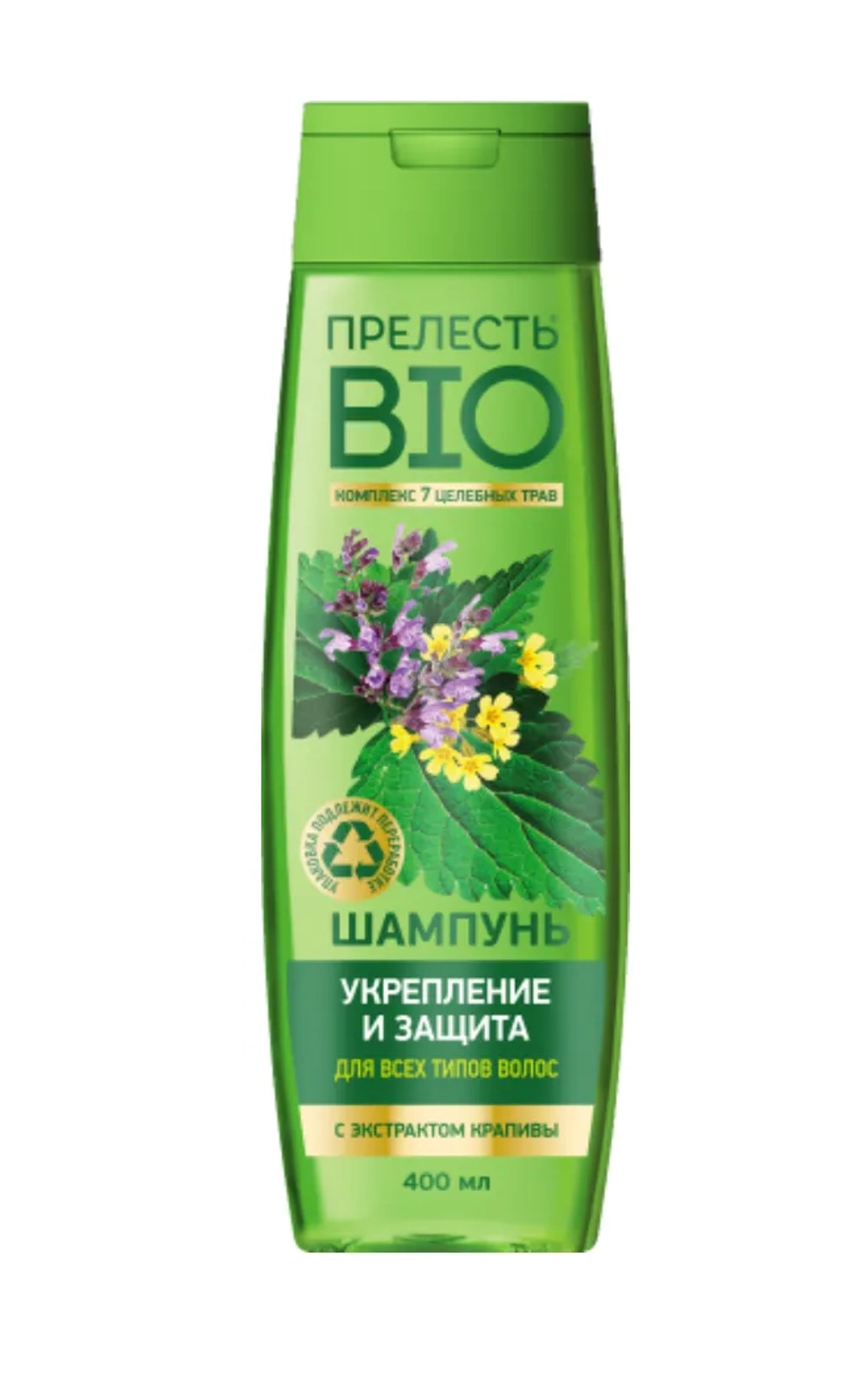 Прелесть BIO Шампунь Укрепление и защита 400мл