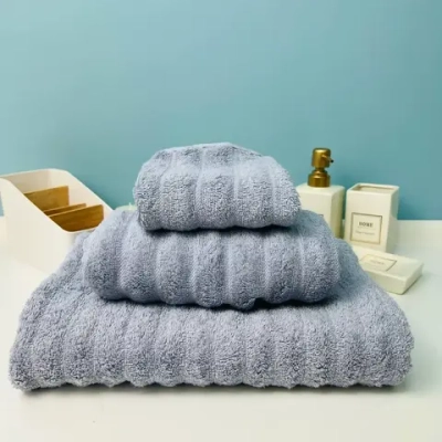 Полотенце махровое 70*140см «FLUFFY» цвет серый жемчуг 08-190, плотность 500гр/м2
