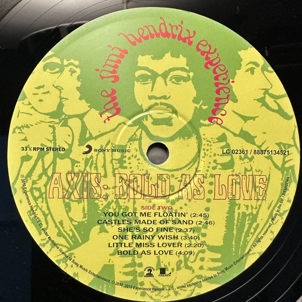 The Jimi Hendrix Experience - Axis: Bold As Love (Европа 2015г.)