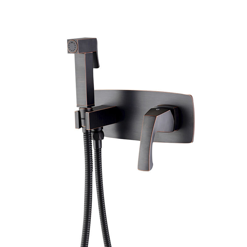 смеситель LEMARK Nubira с гигиеническим душем, встраиваемый LM6219ORB