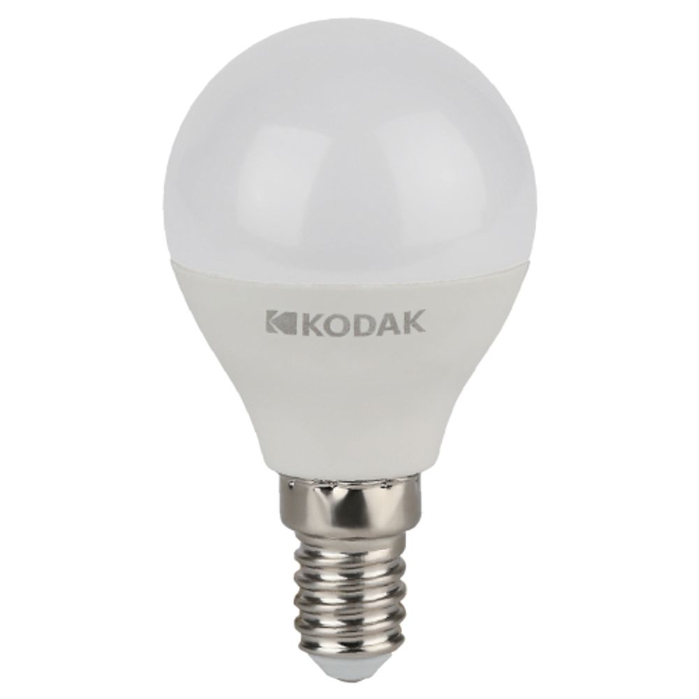 Лампа светодиодная Kodak LED P45-7W-840-E14 K 7Вт шар нейтральный белый свет Е14 | Kodak