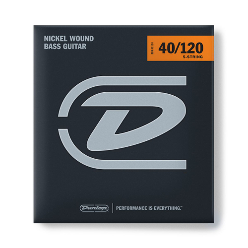 Dunlop DBN40120 Nickel Wound струны для 5-ти струнной бас гитары никель 40-120