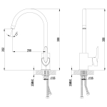 Смеситель для кухонной мойки Lemark Mars (LM3505C)