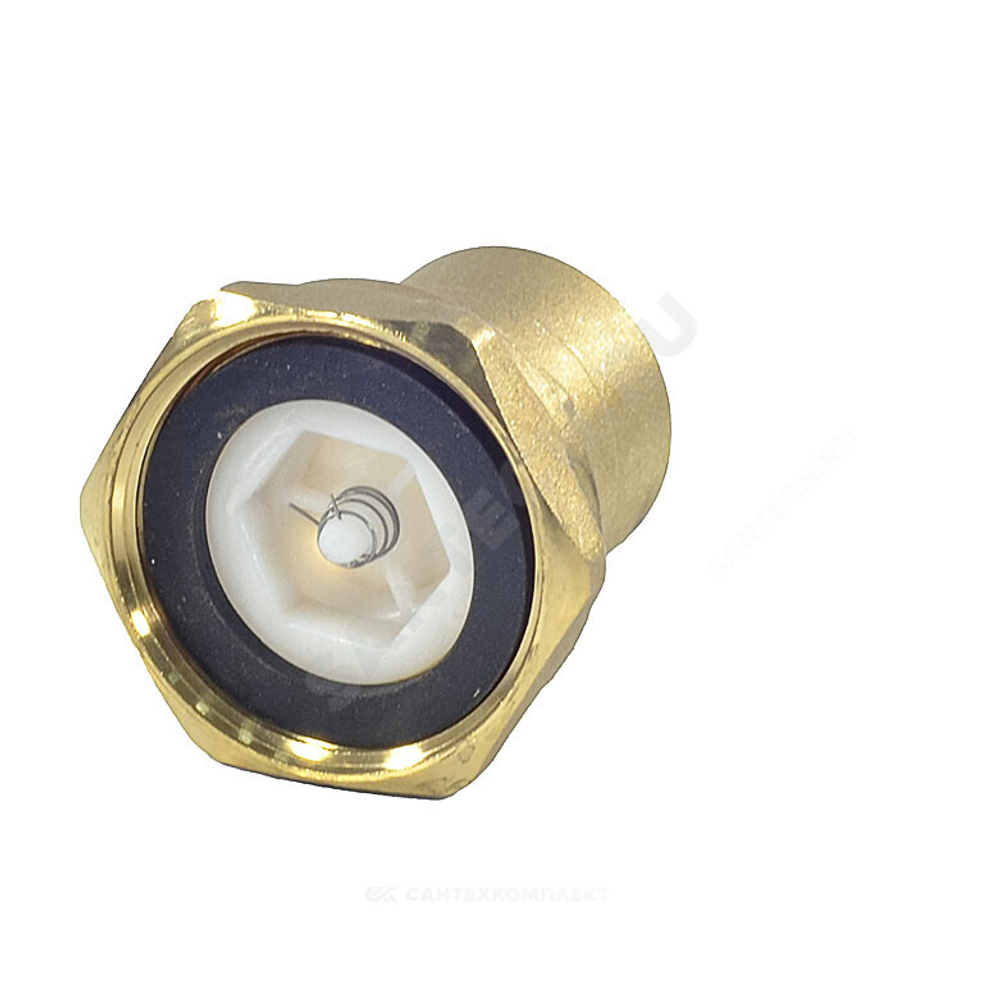 Соединение для подключения насоса латунь 1 1/2"x1" ВР с обратным клапаном R39 Giacomini R39Y001