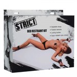 Комплект бондажных ремней с наручниками для кровати Strict Deluxe Bed Restraint Kit
