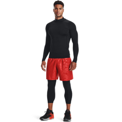 Мужское теннисное поло Under Armour Heatgear Comp Mock Long Sleeve Men - Black