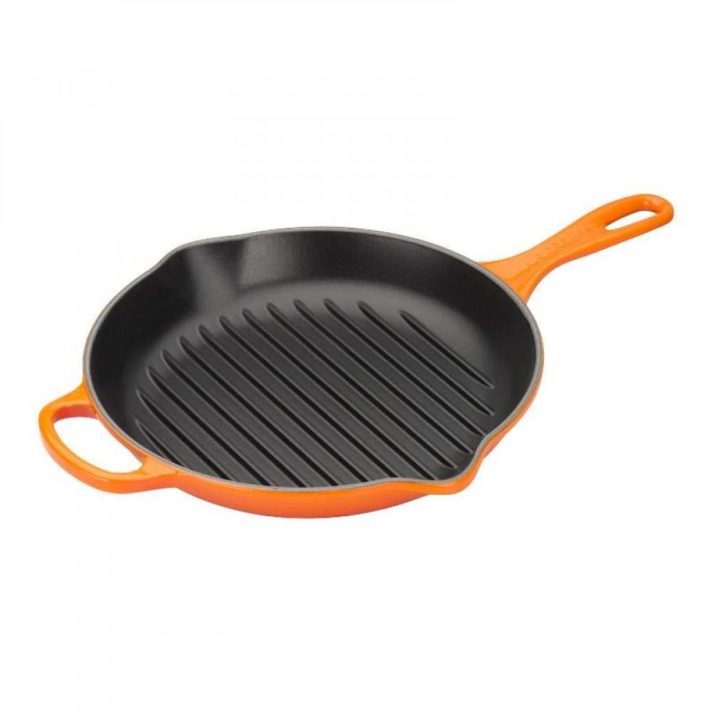 Чугунная сковорода-гриль Le Creuset, 26 см, Оранжвая