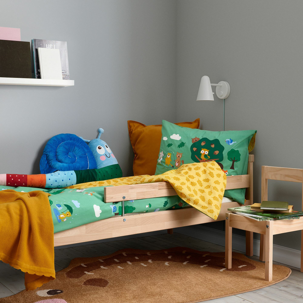 Комплект постельного белья IKEA BRUMMIG (БРУММИНГ), Детский, Разноцветный, 150x200, 50x80 см