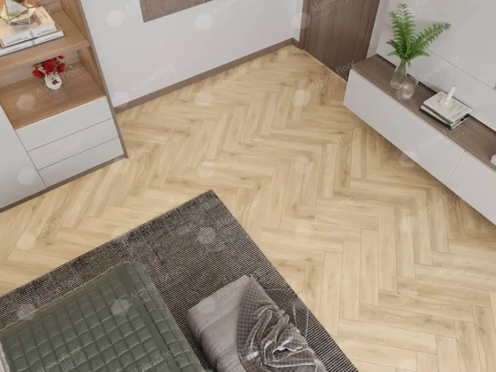 Каменно-полимерная плитка Alpine Floor Паркет лайт (Parquet Light) Дуб Ригель ЭКО 13-24