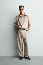 РУБАШКА RELAXED FIT ИЗ СТРУЯЩЕЙСЯ ТКАНИ — ZARA · 4364/653